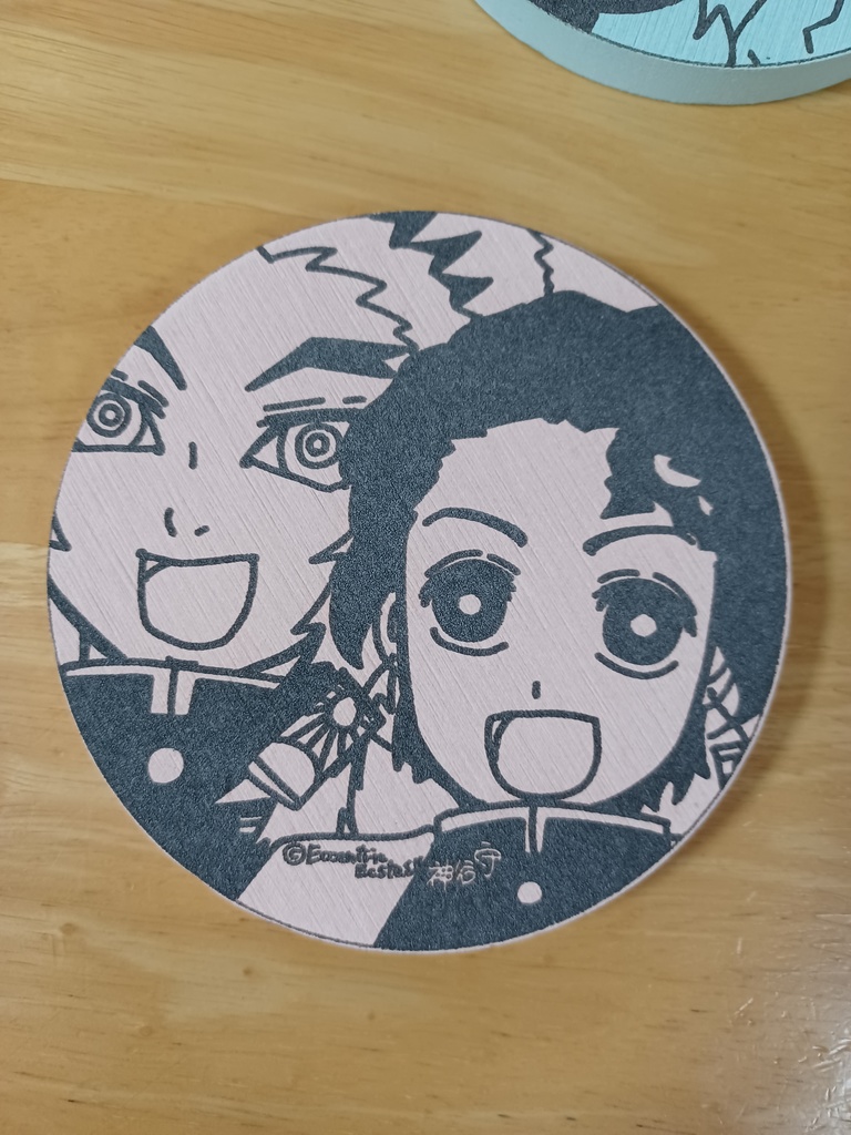 珪藻土コースター(煉&炭)