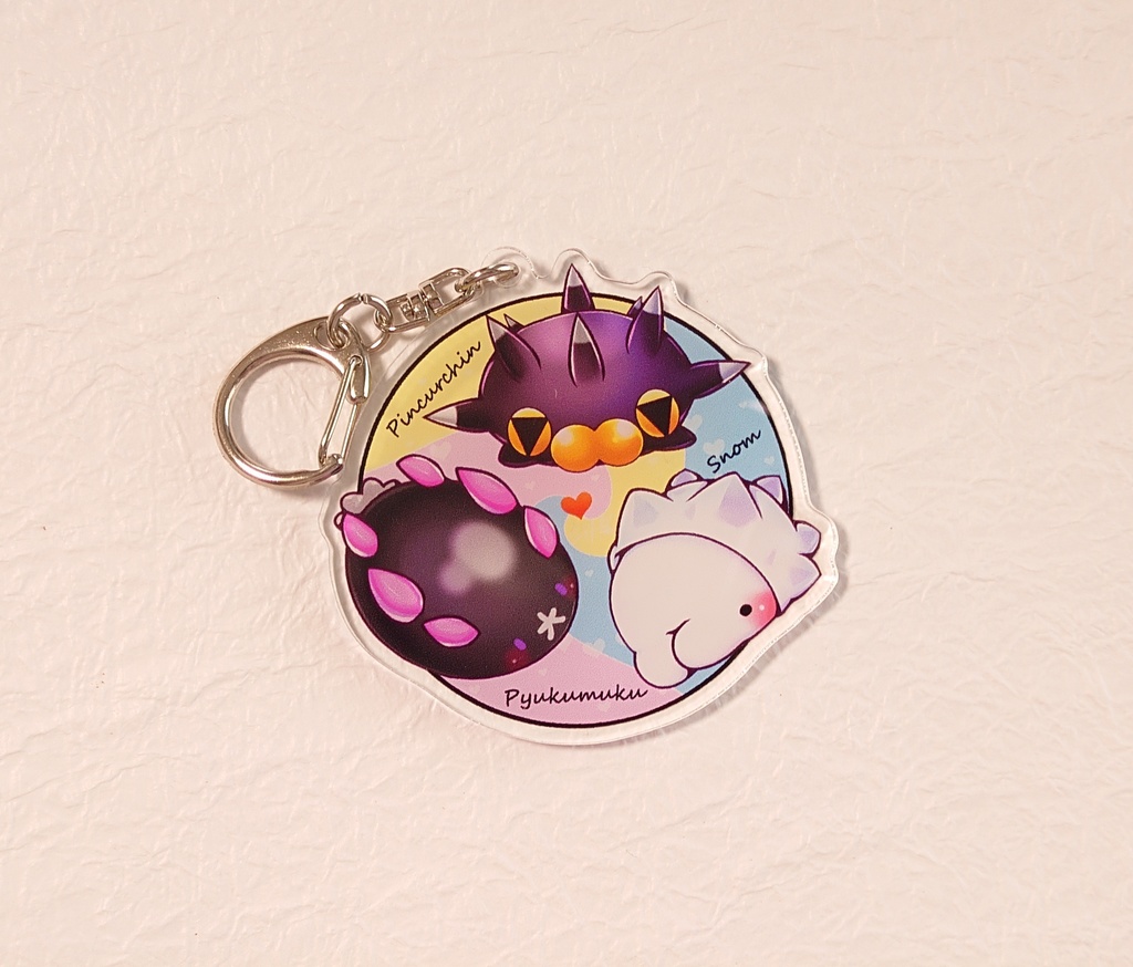 アクリルキーホルダー　ﾕｷﾊﾐ＆ﾅﾏｺﾌﾞｼ＆ﾊﾞﾁﾝｳﾆ