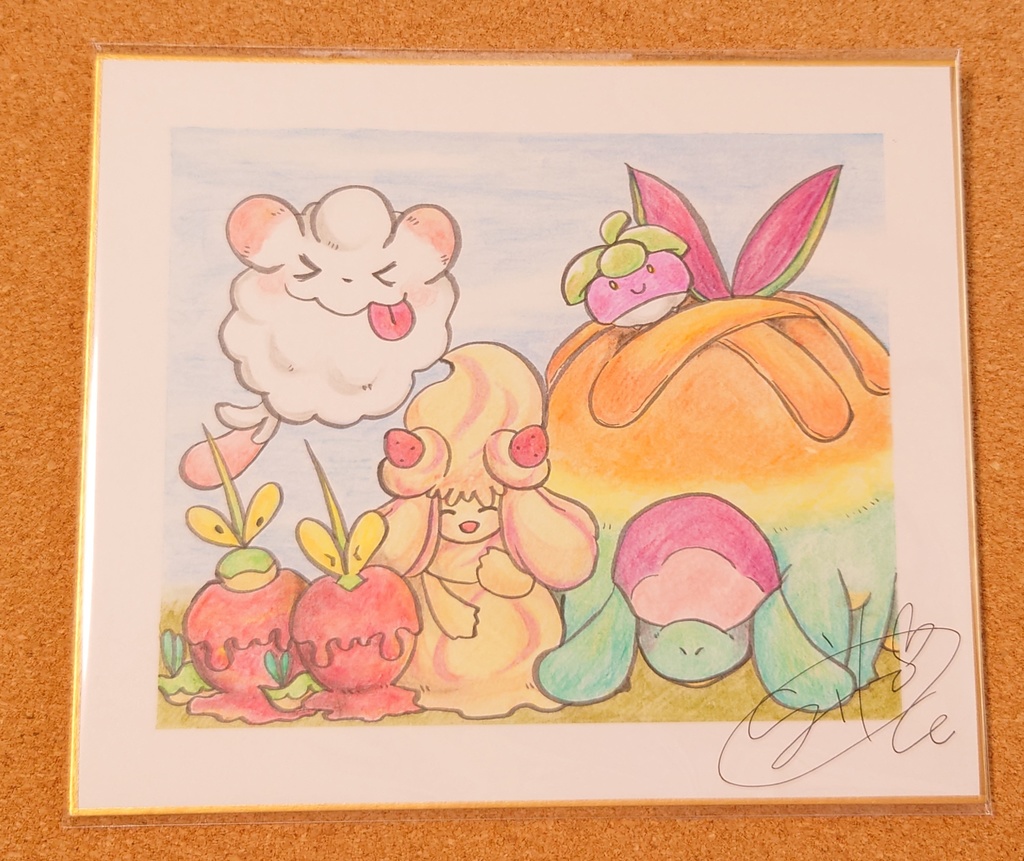 手描き色紙(大)