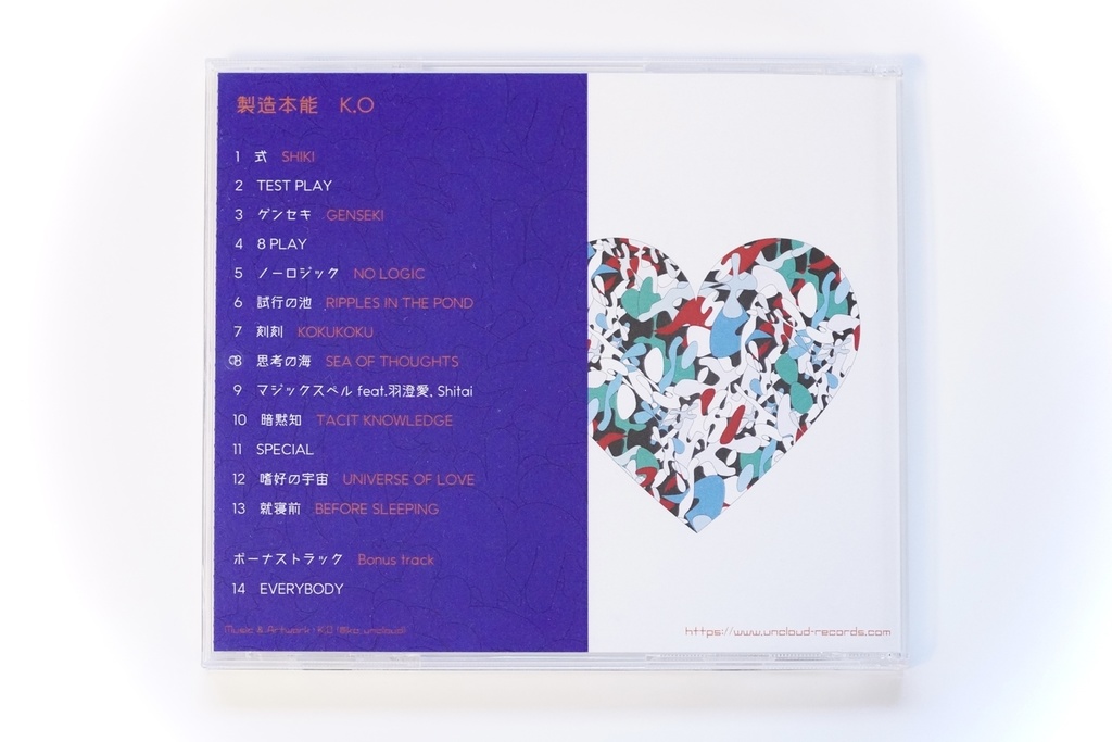 K,O - 3rd Album『製造本能』