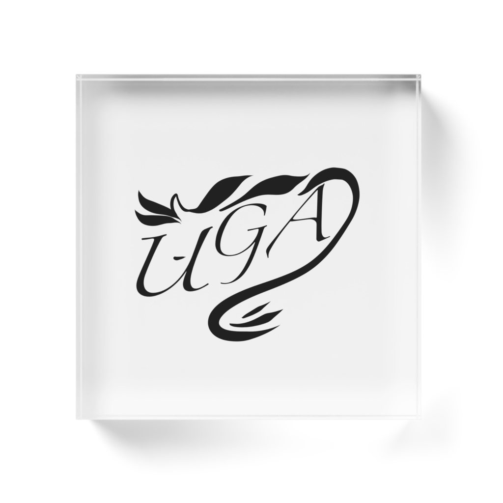 U-GA ロゴアクリルブロック