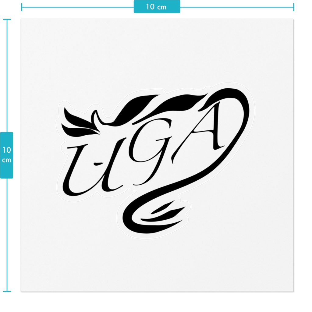 U-GA ロゴステッカー(中)