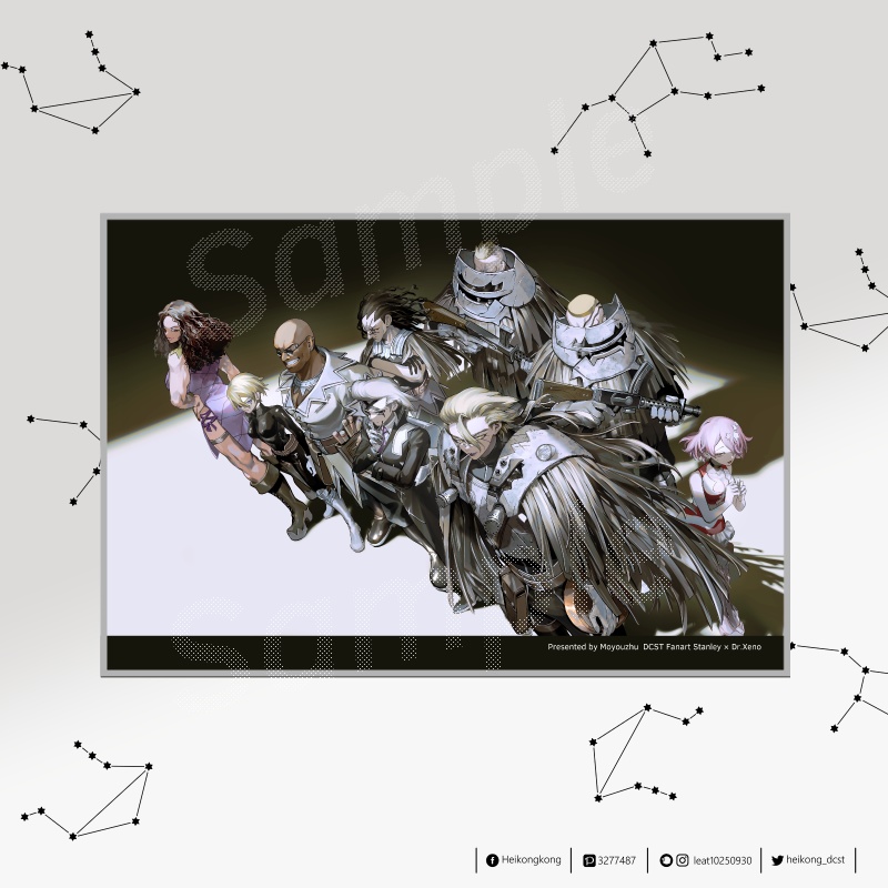 A5色紙-G《元米軍とルナ》