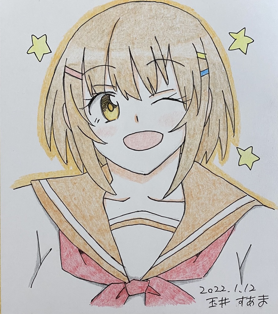 アナログ原画C  セーラー服