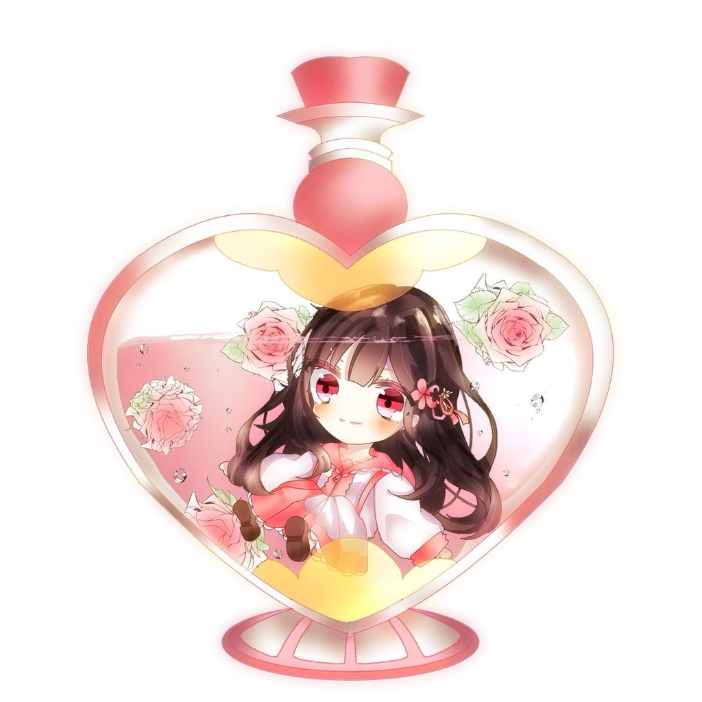 ペタムアクリルキーホルダ【香水瓶】