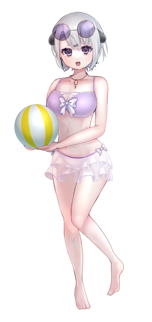 青柳すい 缶バッジ水着Ver.丸型54mm