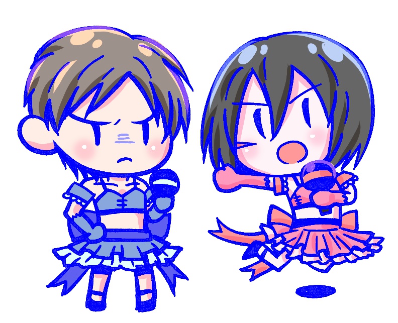 えれりん＆みかりんアクリルキーホルダー