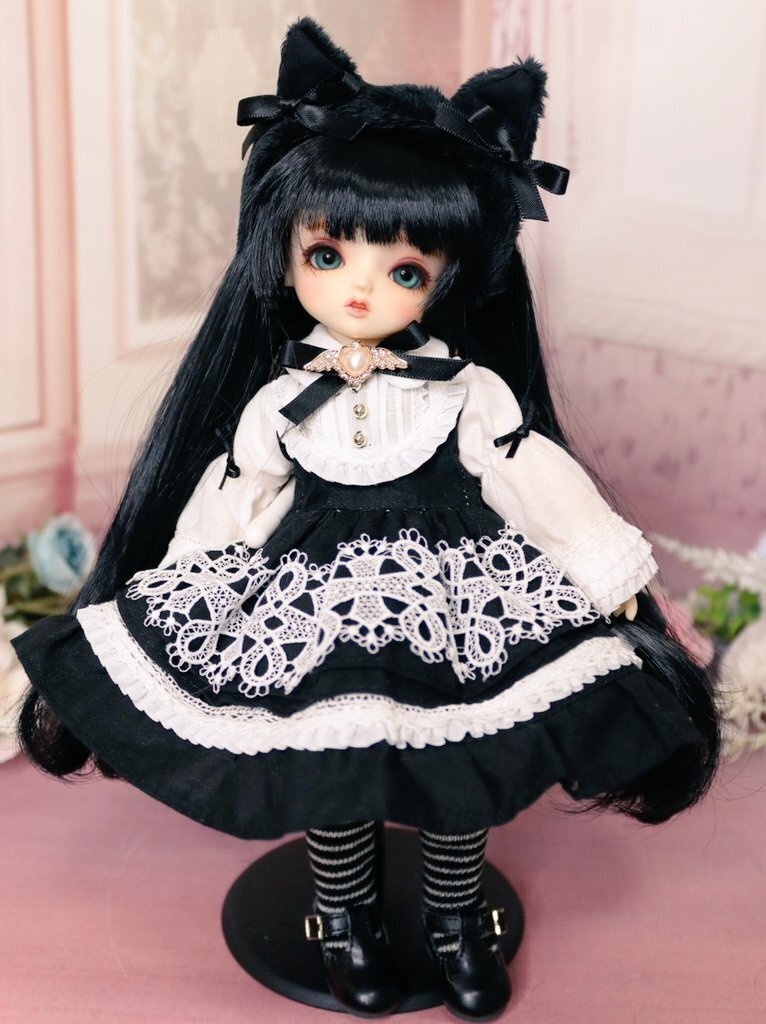 8月SALE💛7㌅夢色姫ロング【ブラック】