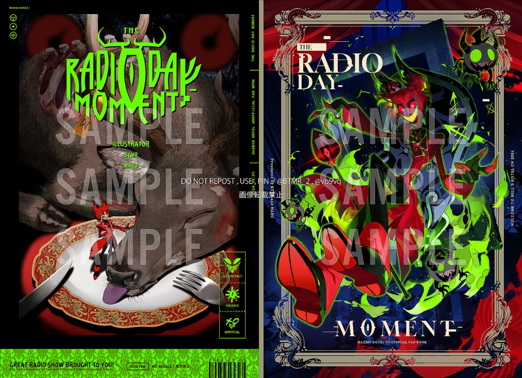 【HZBN】THE RADIO DAY MOMENT / Alastor Illustration book.