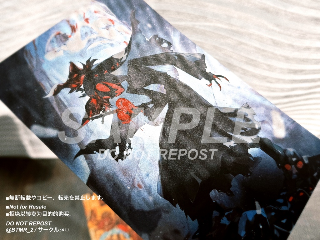 【HZBN】2L変形特殊装丁カードセット3種 / Specially processed 2L size card set / 3 types