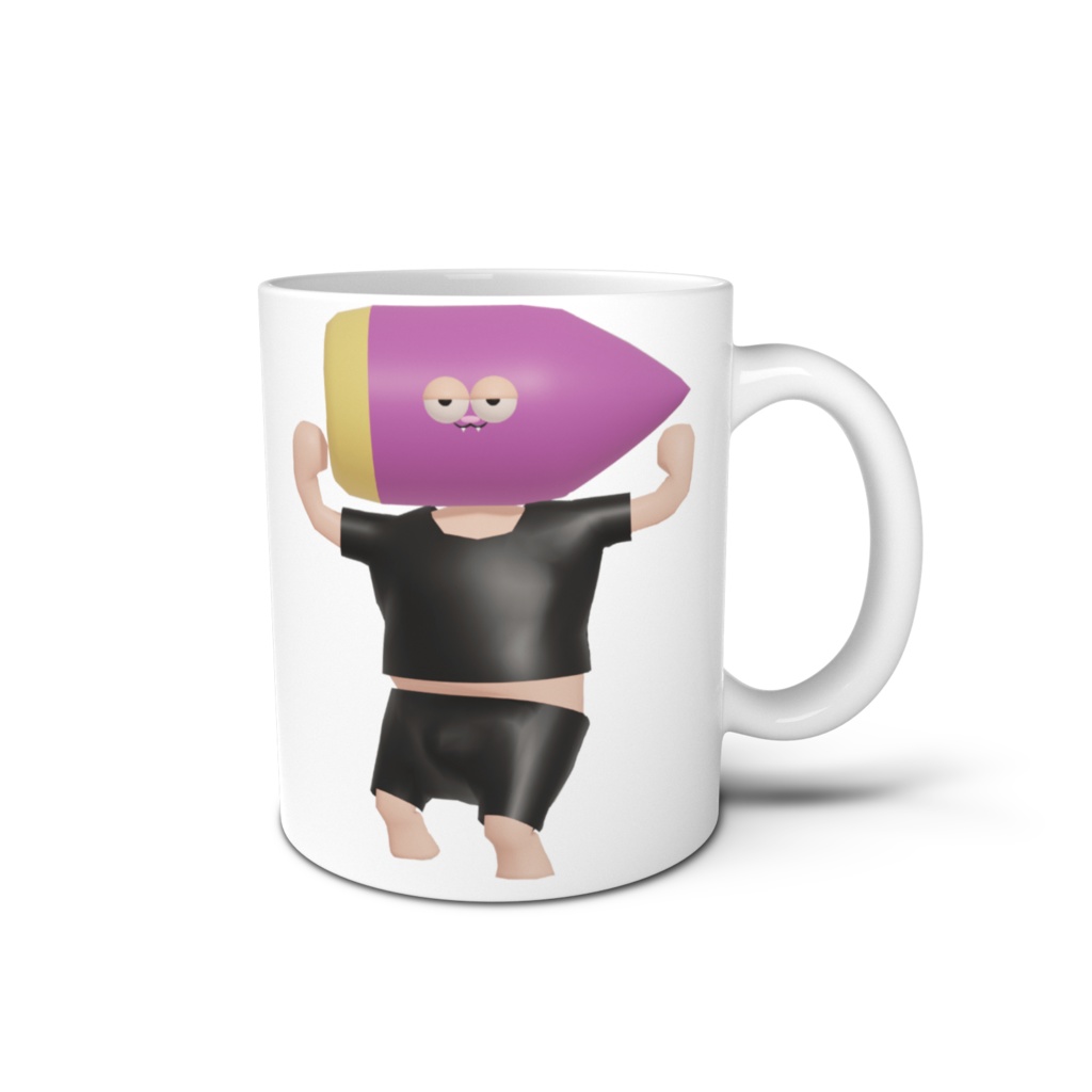 芋マン(3Dモデル)マグカップ