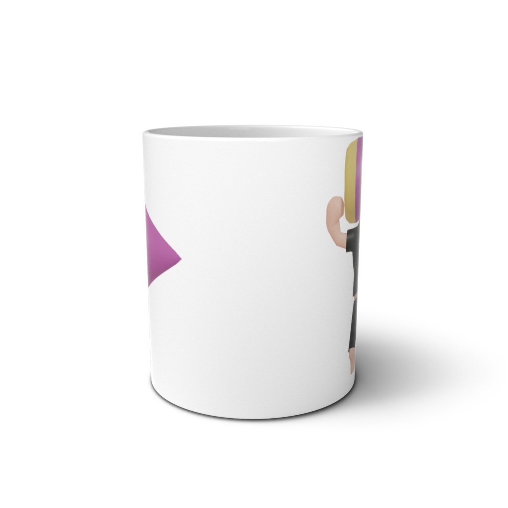 芋マン(3Dモデル)マグカップ