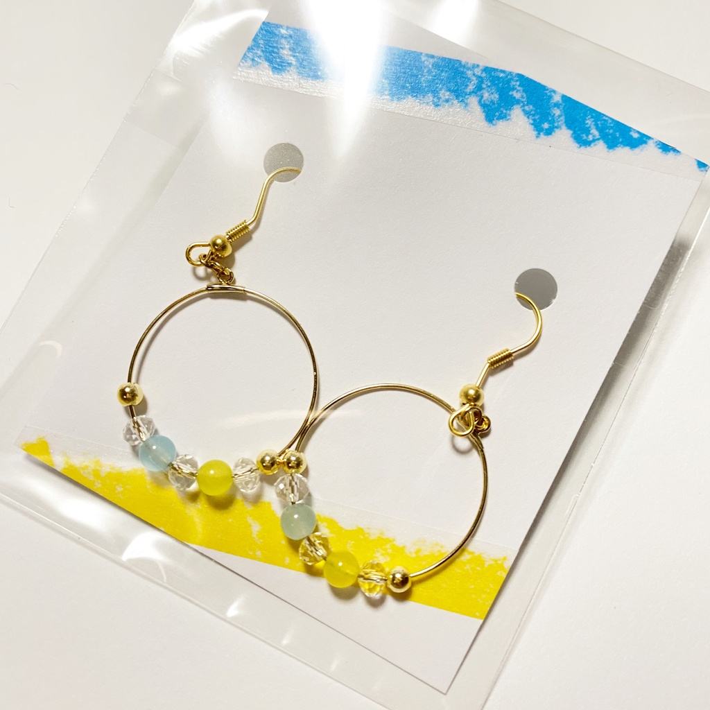 じろさぶカラー フープピアス