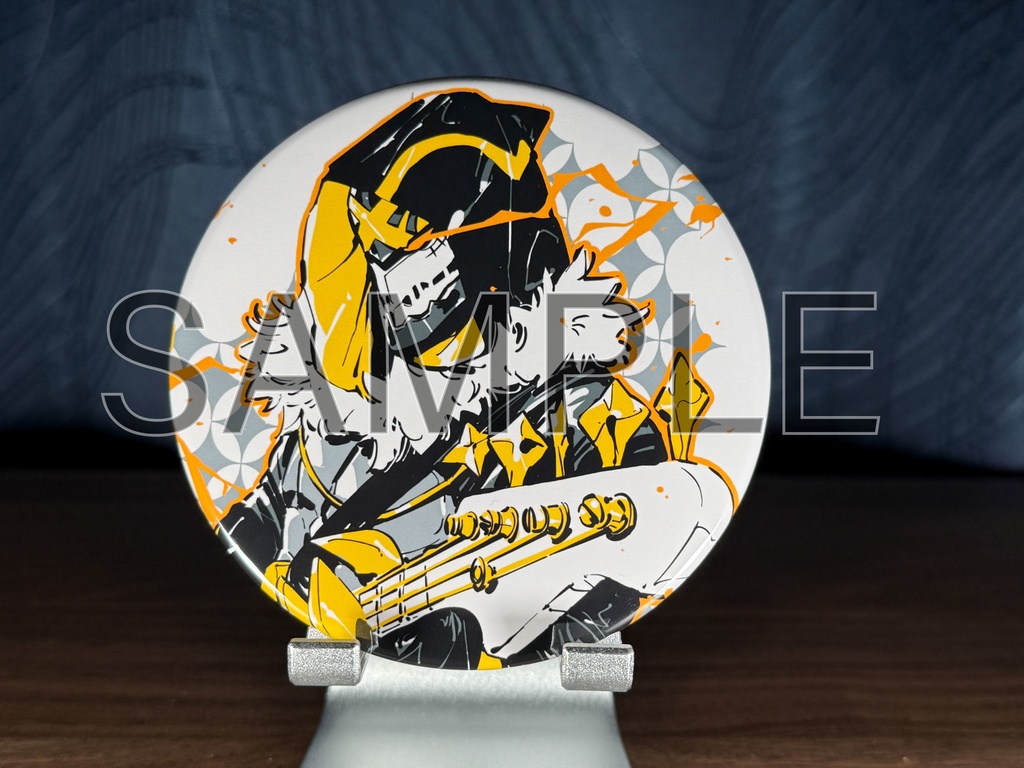 デカ缶バッジ「LAZY ROCK 'N' ROLL」