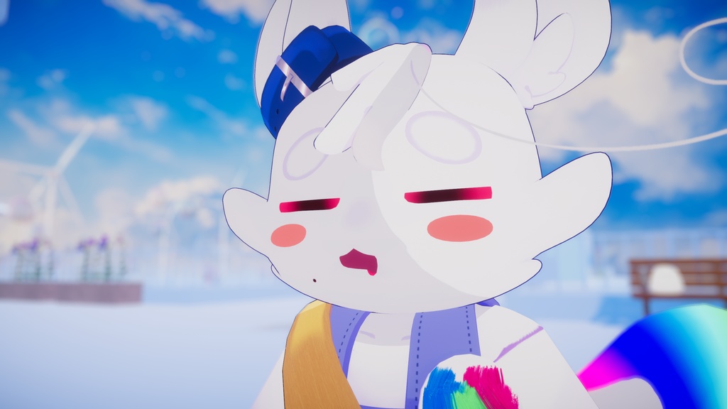 オリジナル3Dモデル「ルルム」#段ボールでできた店_3D