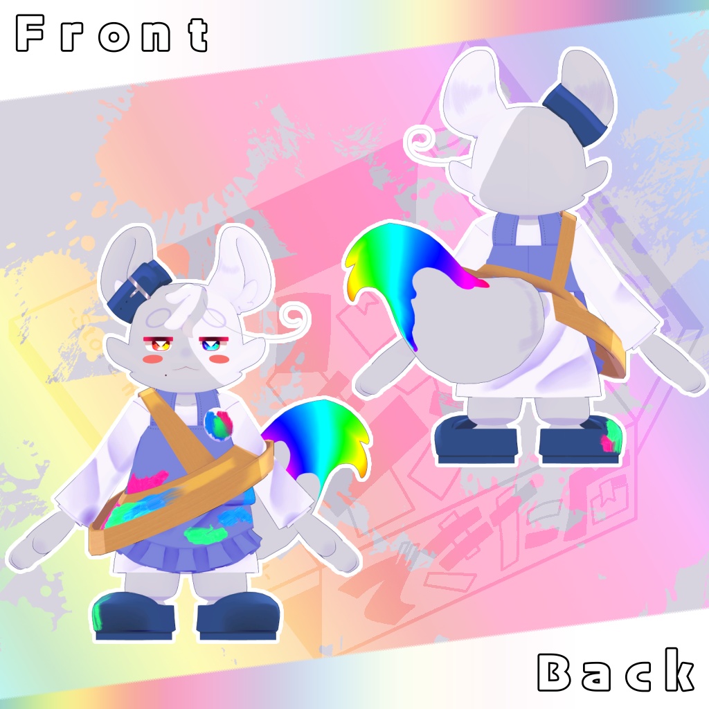 オリジナル3Dモデル「ルルム」#段ボールでできた店_3D