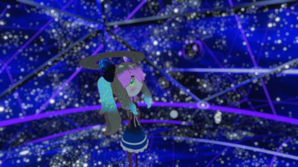 オリジナル3Dモデル「天体人」#段ボールでできた店_3D