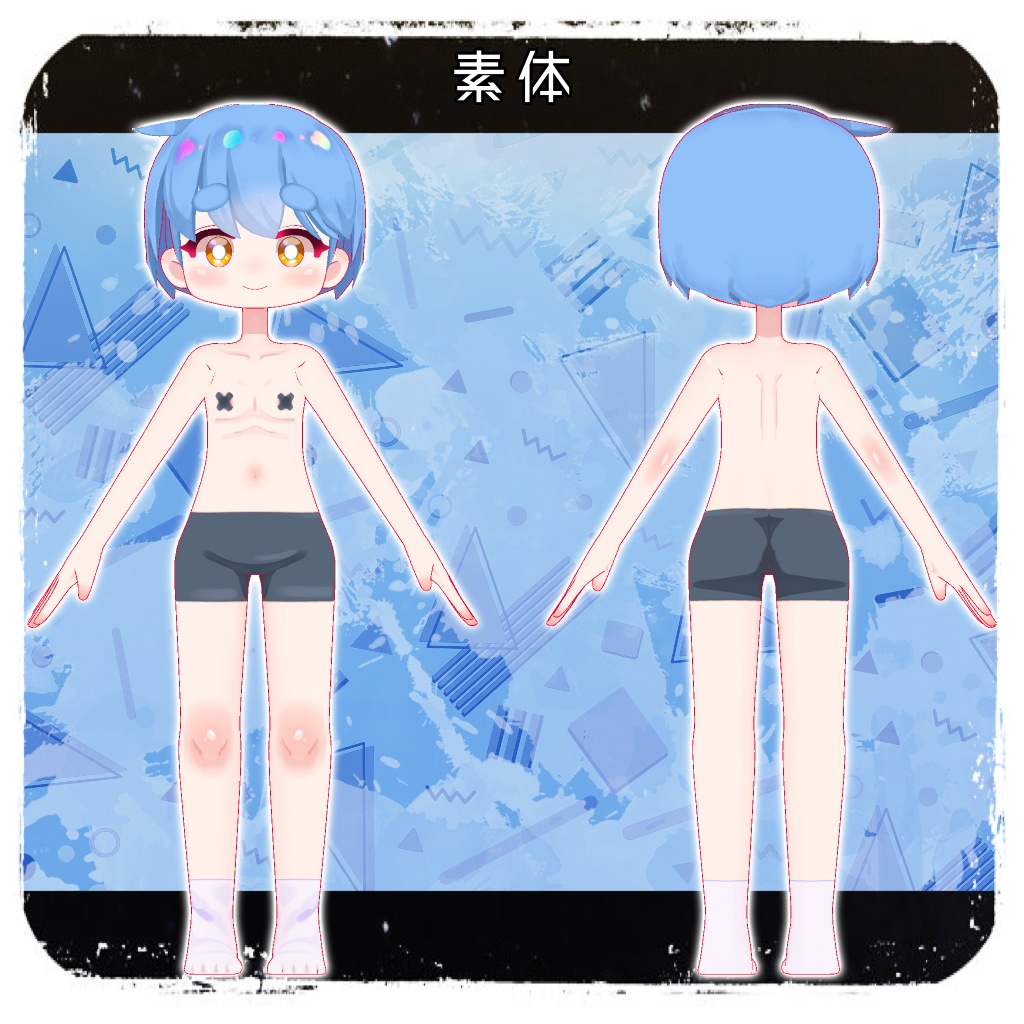 オリジナル3Dモデル「海乃 絽毬」#段ボールでできた店_3D