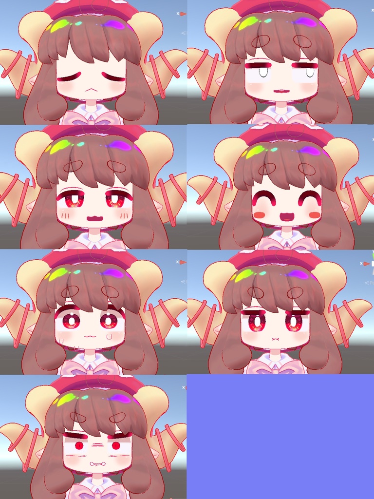 アリューゼルEX表情セット【無料】