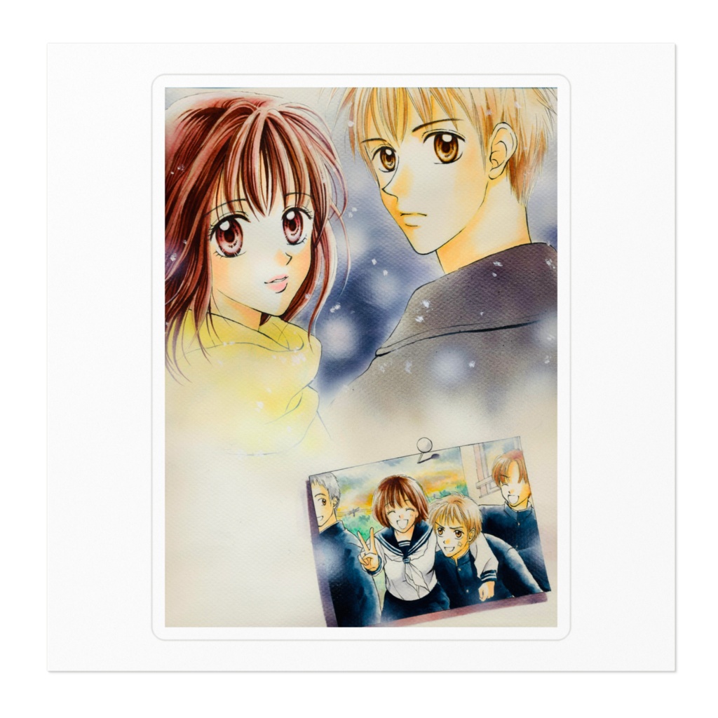 ホワイト・ホット・キス 表紙イラスト ステッカー