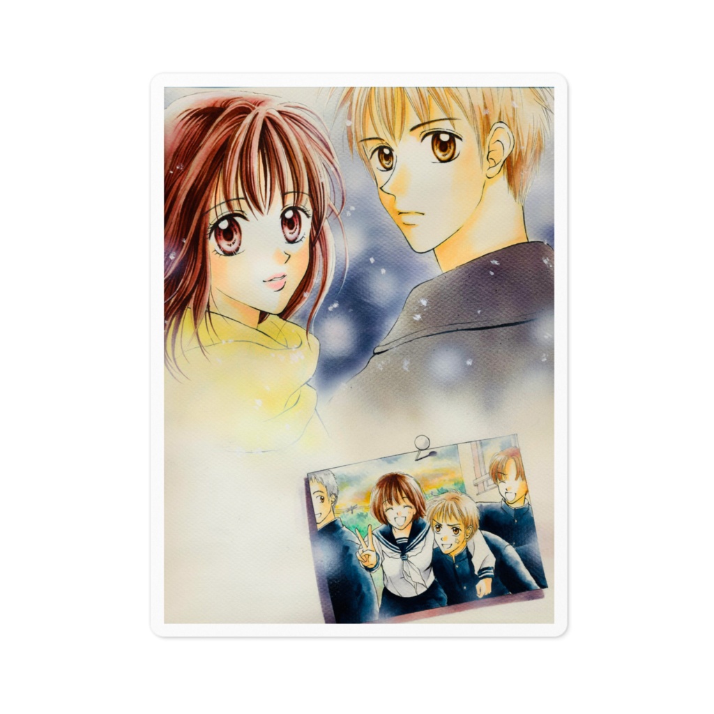 ホワイト・ホット・キス 表紙イラスト ステッカー