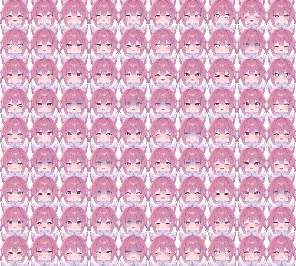 【無料】プラムちゃん泣き顔表情パック【約70個】