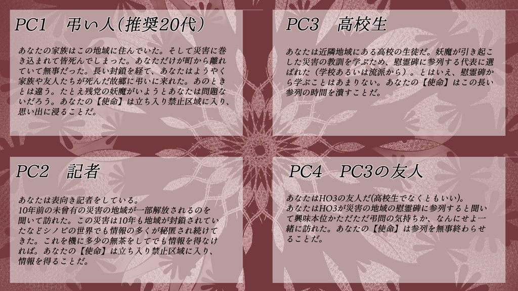 【シノビガミ】血は濃くも、想いは染まらずに_本文無償 SPLL:E223076