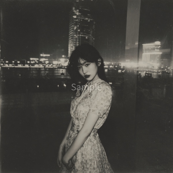 【ai イメージ】夜景と女の子 画像素材50枚セット