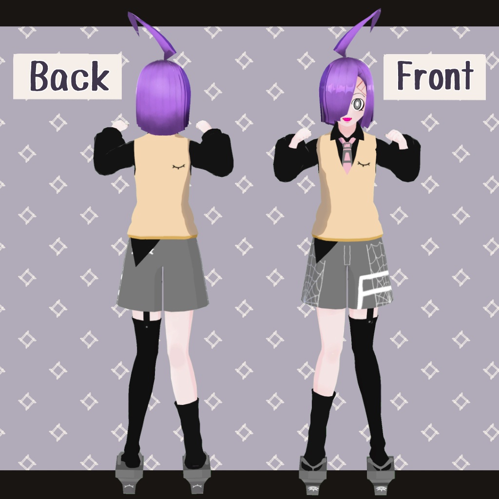 《VRChat向けオリジナル3Dモデル》FOAF