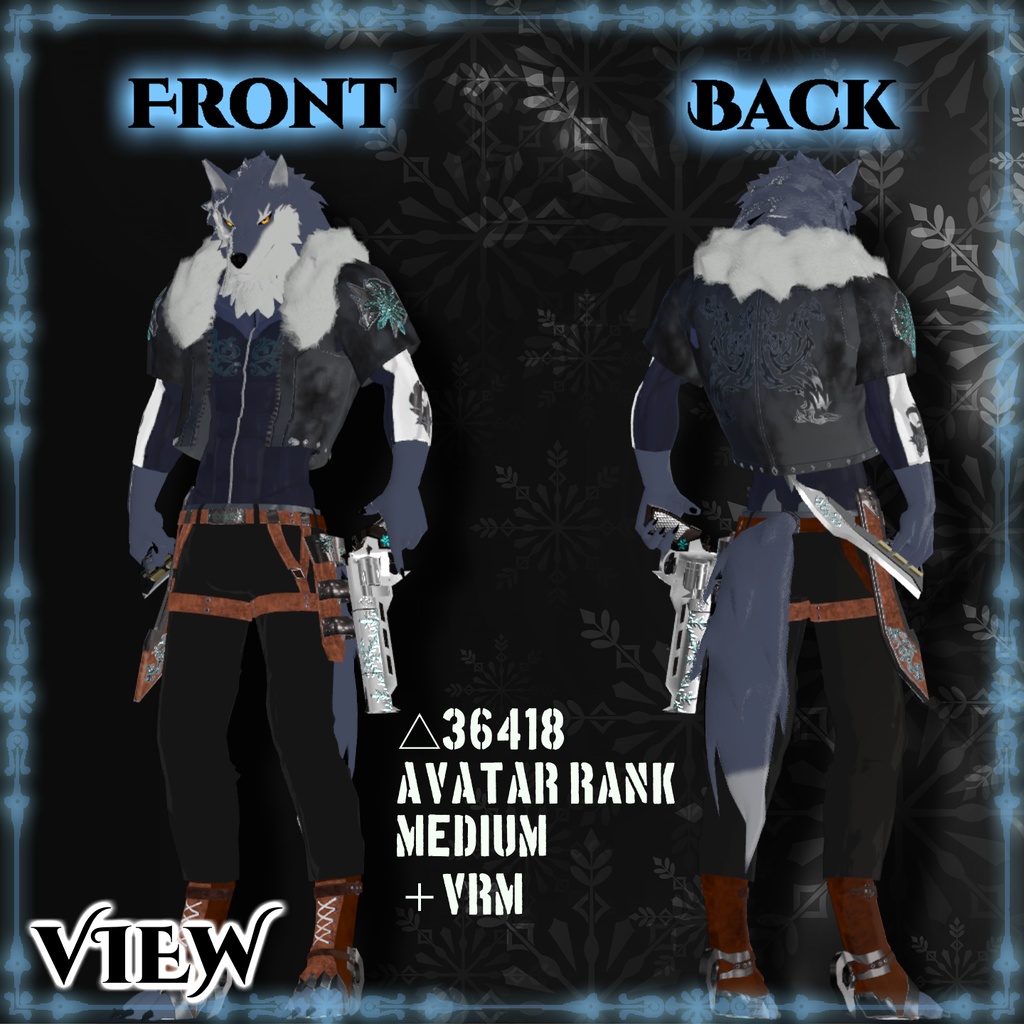 狼獣人 オリジナル3Dモデル【クラース=ヴァイエイトー】