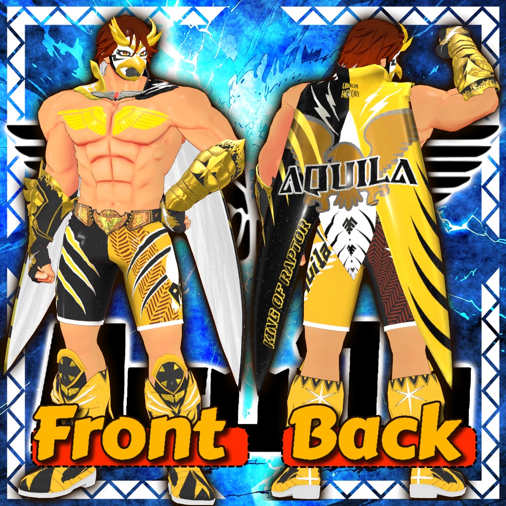 【オリジナル3Dモデル】アクィラマン - 鷲崎 晃-