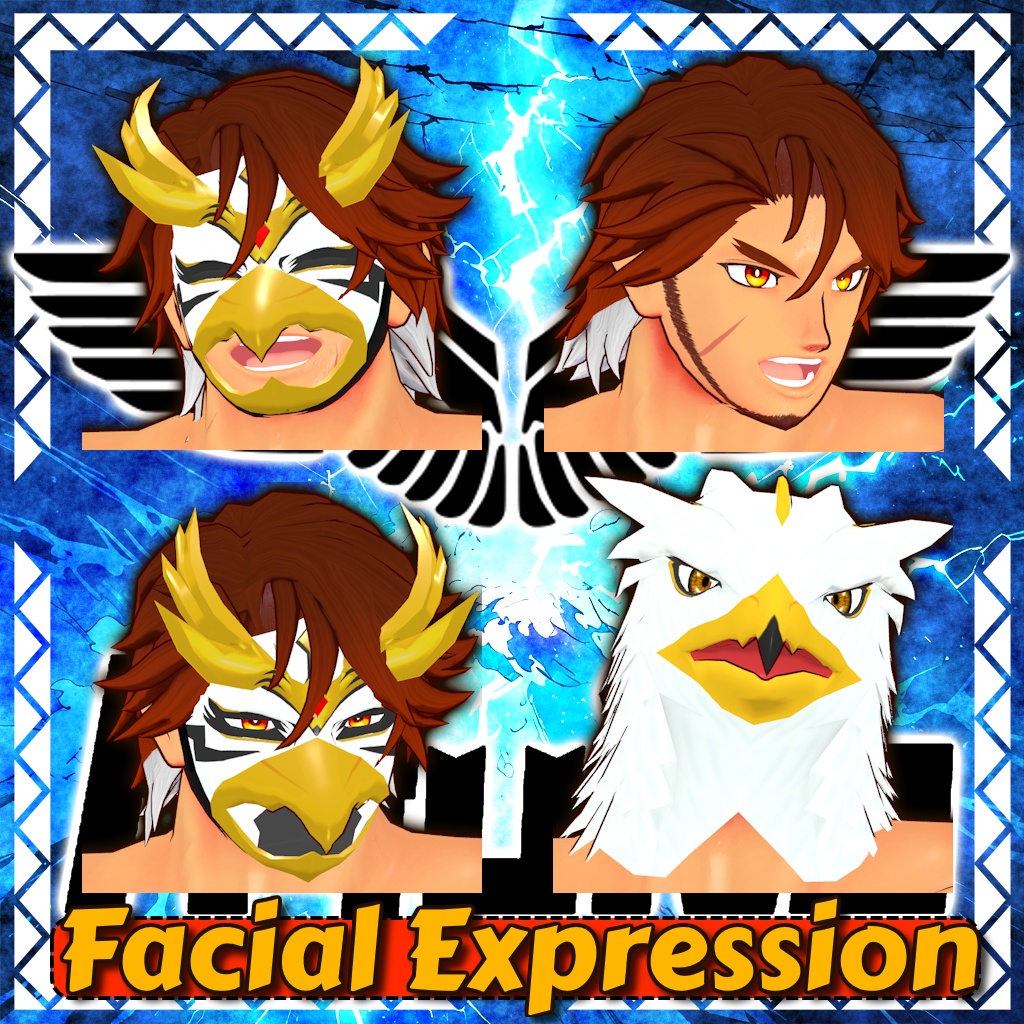 【オリジナル3Dモデル】アクィラマン - 鷲崎 晃-