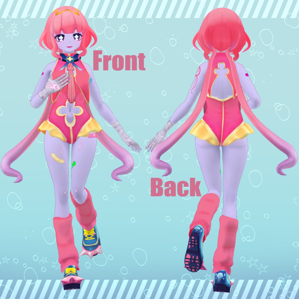 【オリジナル3Dモデル】くらげ娘 - びぜん-