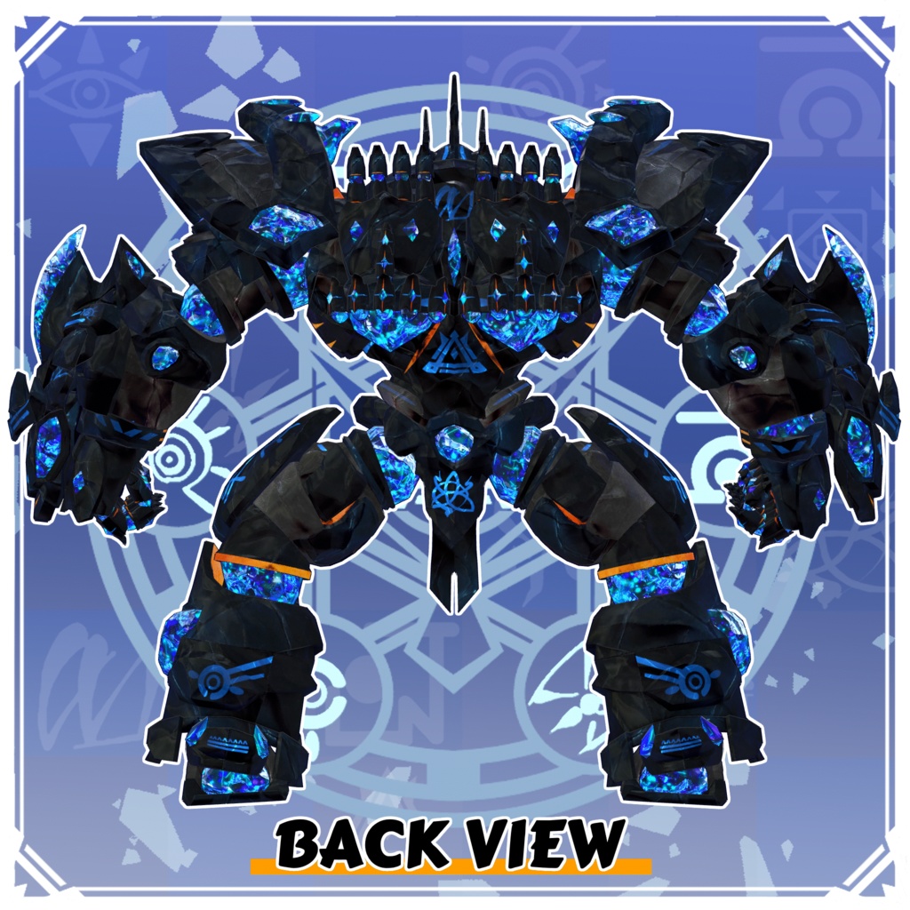 【VRC向けオリジナルアバター】黒曜巨兵 オルヴァリオン -ORVALION-