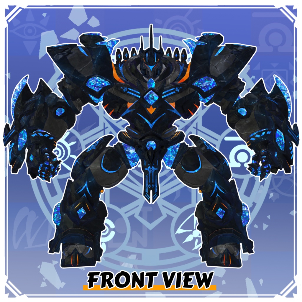 【VRC向けオリジナルアバター】黒曜巨兵 オルヴァリオン -ORVALION-