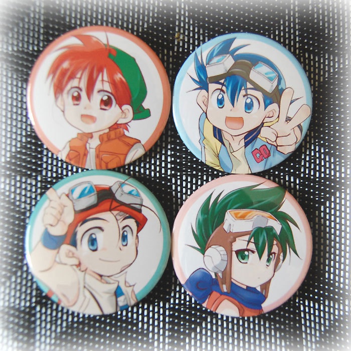 レツゴ星馬＆一文字缶バッジ