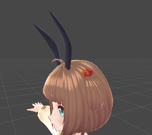 うさ耳アクセサリー【3Dモデル・ローポリ708頂点】