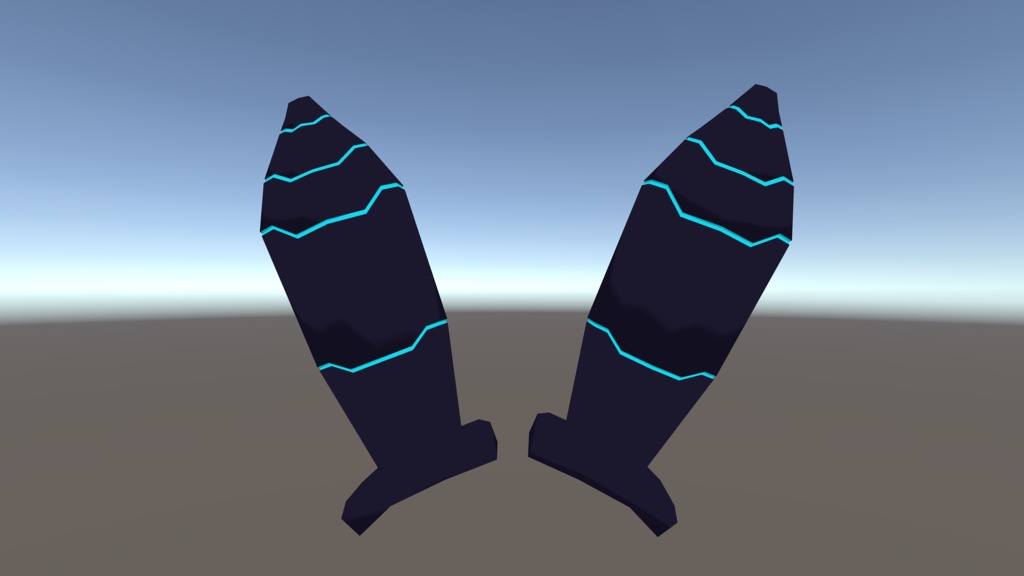 メカうさ耳モデル【ローポリ・△830】