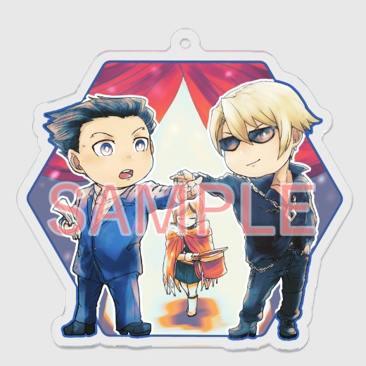 アクリルキーホルダー(逆裁4中心、4種類)