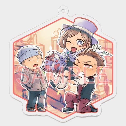 アクリルキーホルダー(逆裁4中心、4種類)