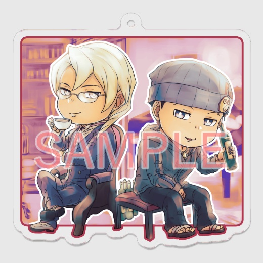 アクリルキーホルダー(逆裁4中心、4種類)