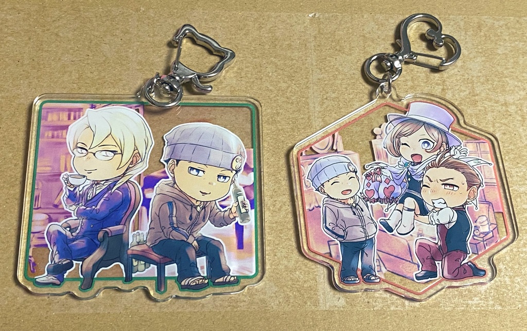 アクリルキーホルダー(逆裁4中心、4種類)