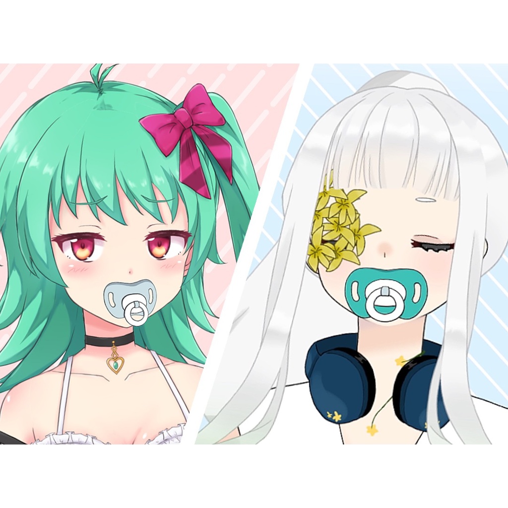 【Live2D】動くカスタムおしゃぶり素材