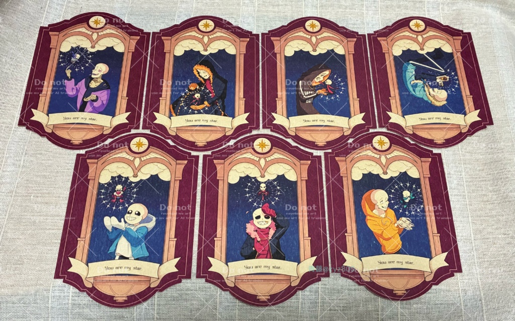 骨兄弟達のイラストカードセット