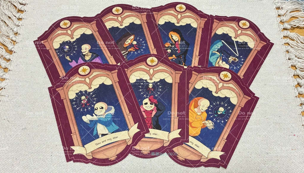 骨兄弟達のイラストカードセット