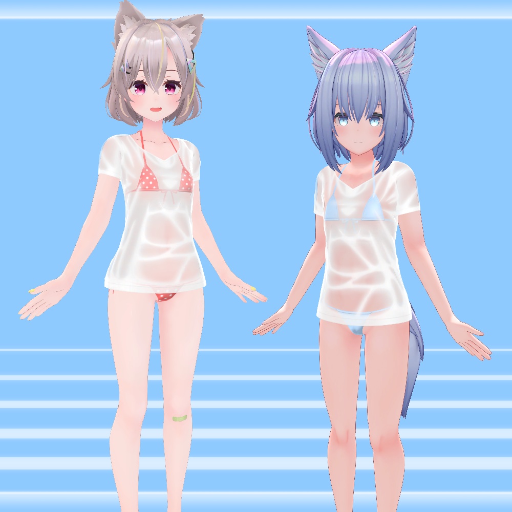 『濡れシャツ水着 -SwimWetShirt-』アバター追加衣装