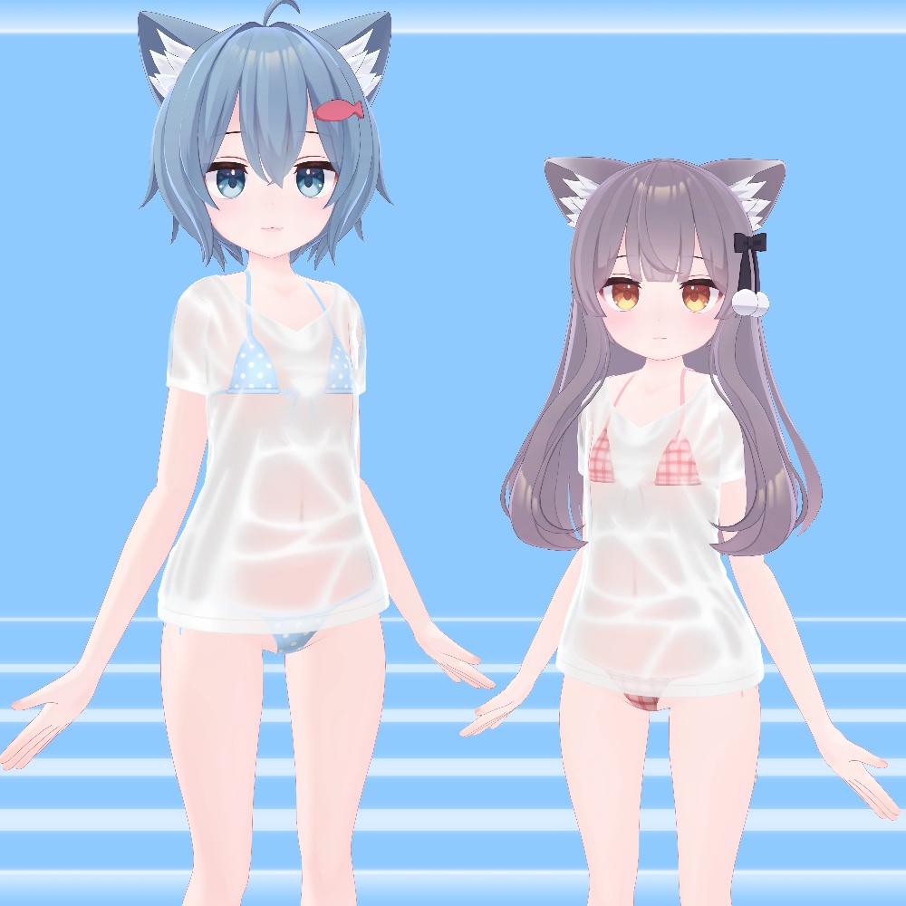 『濡れシャツ水着 -SwimWetShirt-』アバター追加衣装