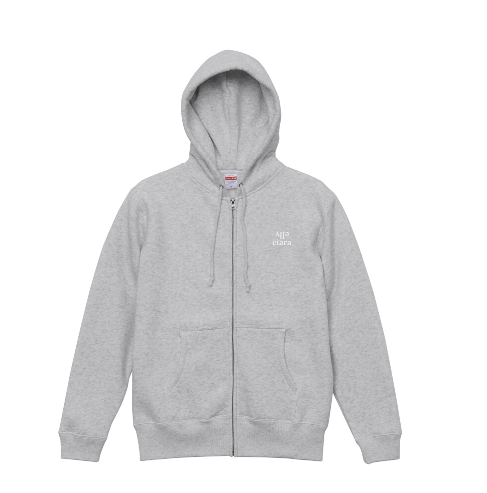 elly ciara 裏起毛スウェットフルジップパーカー