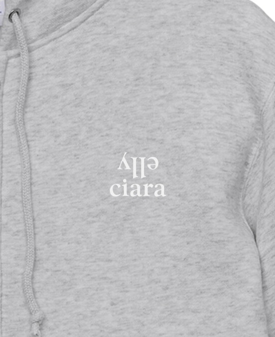 elly ciara 裏起毛スウェットフルジップパーカー