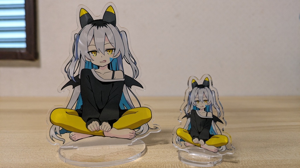 おじさんのお座りアクリルフィギュア(2サイズ)